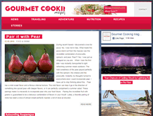 Tablet Screenshot of gourmetcookingmagazine.com